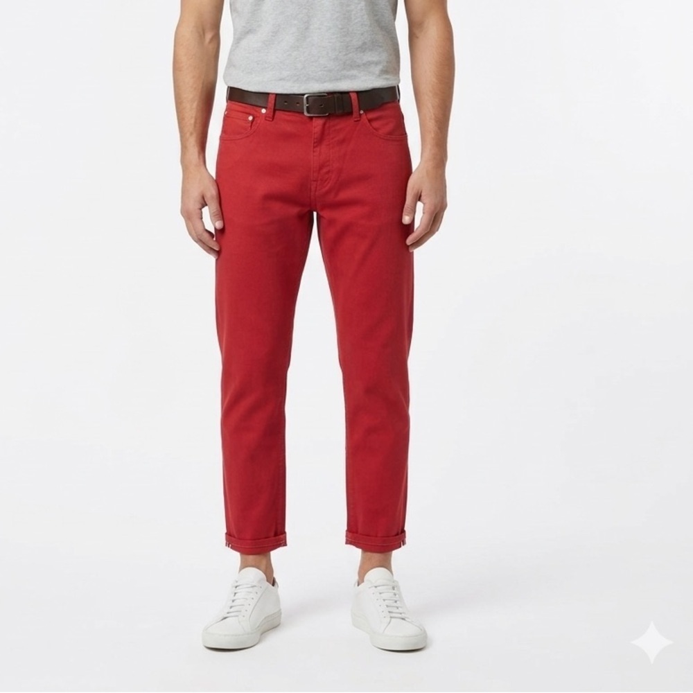 NWT PT05 PT Torino Reggae Red Crop Jeans Mens Sz 30